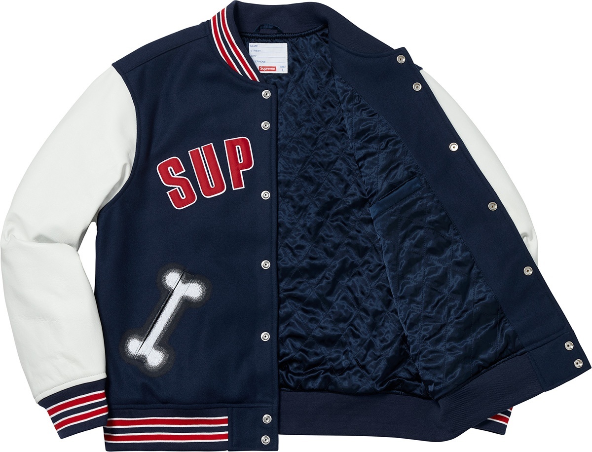 Bone Varsity Jacket view 11